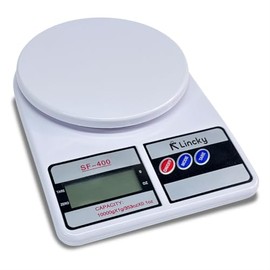 Gramera Electrónica para Cocina, Báscula Precisa 1 g–10 kg Ideal para Repostería.