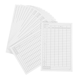 Gatuida 35pcs Golf Score Tracker Coated Paper Scoreboard for Recording Handicaps Game Stats Portable Golf Accessories for Tournaments and Casual Play