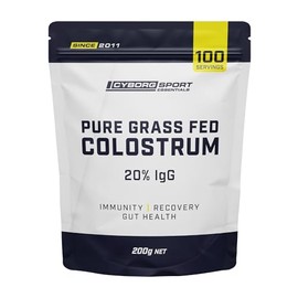 Colostrum - 200g - 100 Servings - 20% IgG - Pure Grass Fed Colostrum - Immunity - Recovery - Gut Health - by Cyborg Sport