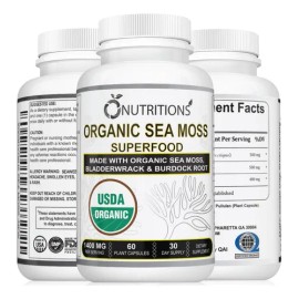 Nutritions Organic Sea Moss Supplement with D Root
