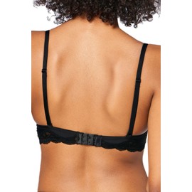 Triumph Lovely Micro Whum Women's Push-Up Bra (Lovely Micro Whum) - Black (Black 04), size: 80B