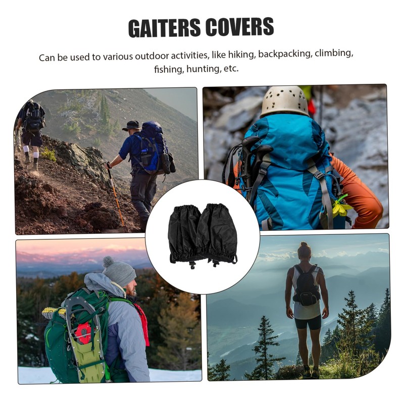 Totority Outdoor Hiking Sandproof Gaiters Waterproof Thermal Leg Sleeves 1