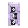 Sanrio Double Clips, Set of 3, Kuromi, ABS and Steel