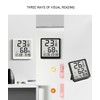 ThreeH Slim Digital Thermohygrometer & Clock with Magnetic Back for