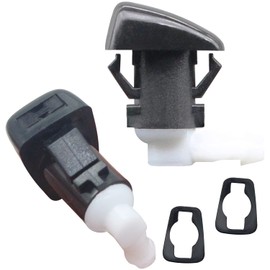 Amavoler Windshield Washer Nozzles Wiper Spray Replacement Fit For Dodge Durango 2011-2021,Dodge Grand Caravan 2011-2017,Jeep Grand Cherokee 2011-2017.OEM#:68269108AA, 5182367AA black+white