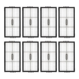 (8 Pack) Saros 10R Replacement HEPA Filters for Roborock Saros 10R/ Qrevo CurvX Robot Vacuum Cleaner, Filters Accessories Kit, Upright Filter, HEPA Filter Accessories, Canister Filter
