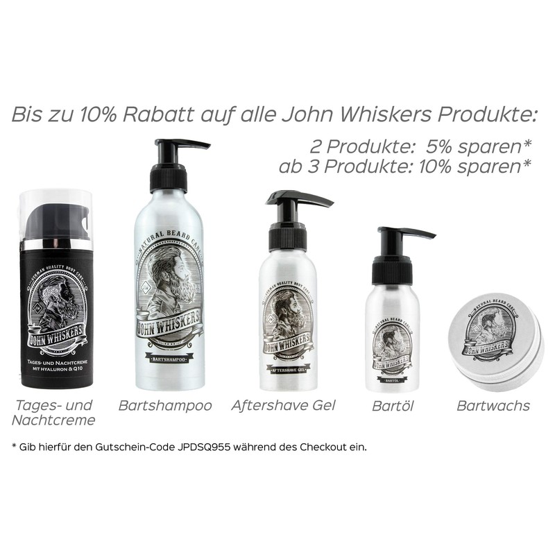 John Whiskers Beard Comb & Travel Case - Anti-Static Duo