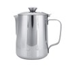 Milk Jug with Lid, 600 ml Milk Frothing Jug Stainless