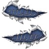 Small Size Hilux Metal Rip Open Sticker