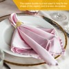 sourcing map 20Pcs Leaf Napkin Rings, Table Napkin Holders Serviette