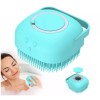 TIKA Silicone Bath Brush w Soap Dispenser-Body Scrubber, Handheld Hygiene
