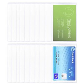 YBGGJO IC Card Protective Case, Card Protector, Card Protective Film, Waterproof, Magnetic, Thin, Soft, Card Case, Clear, Vertical (20)