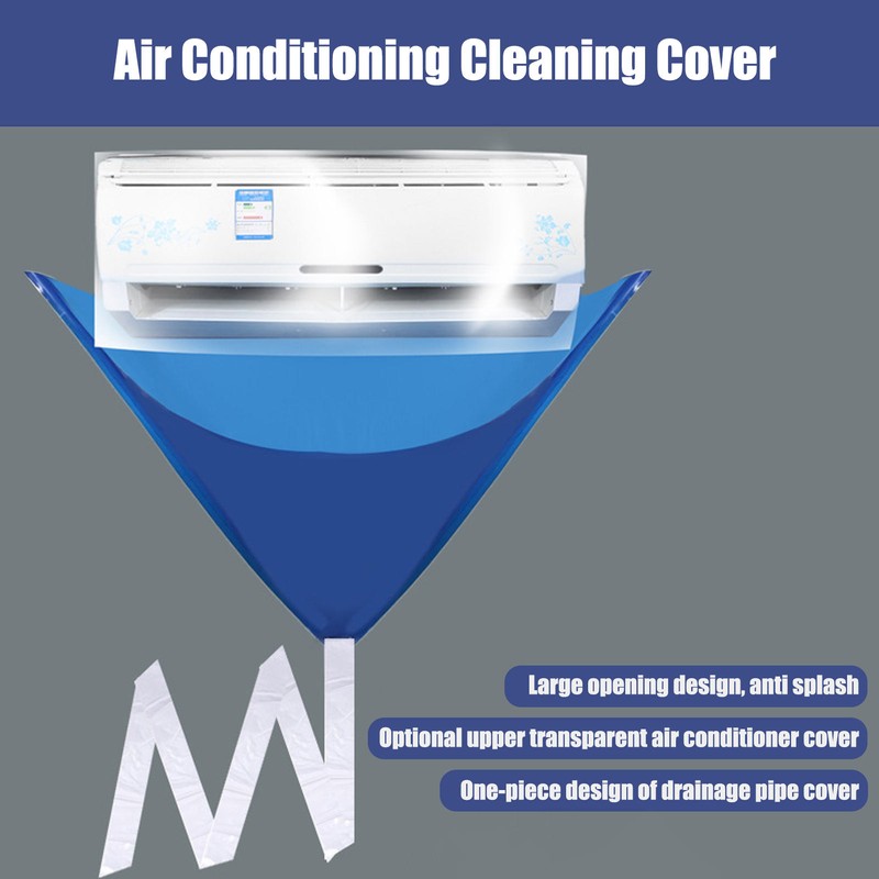 Air Conditioning Cleaning Cover Waterproof Leak Proof Thicken Double Layer