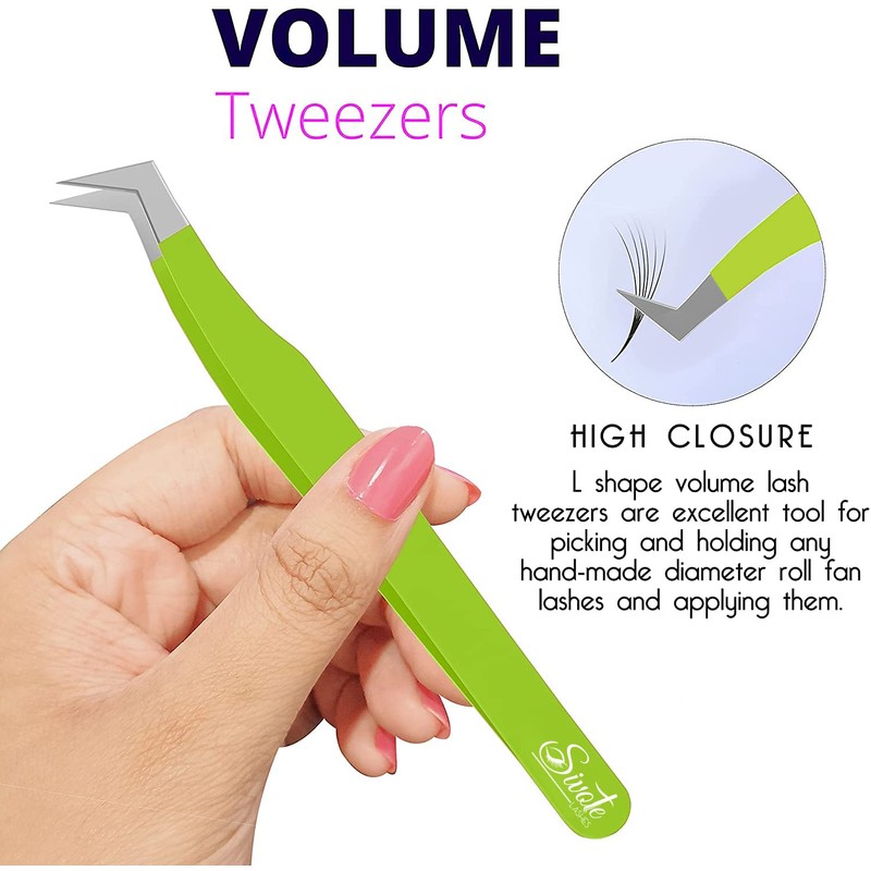 SIVOTE Lash Tweezers for Eyelash Extensions for Volume, Isolation &