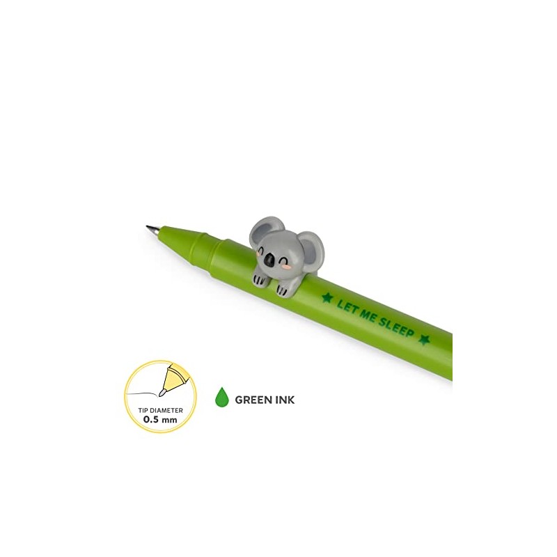 Legami - Decorative Animal Gel Pen - Prevents Rolling -