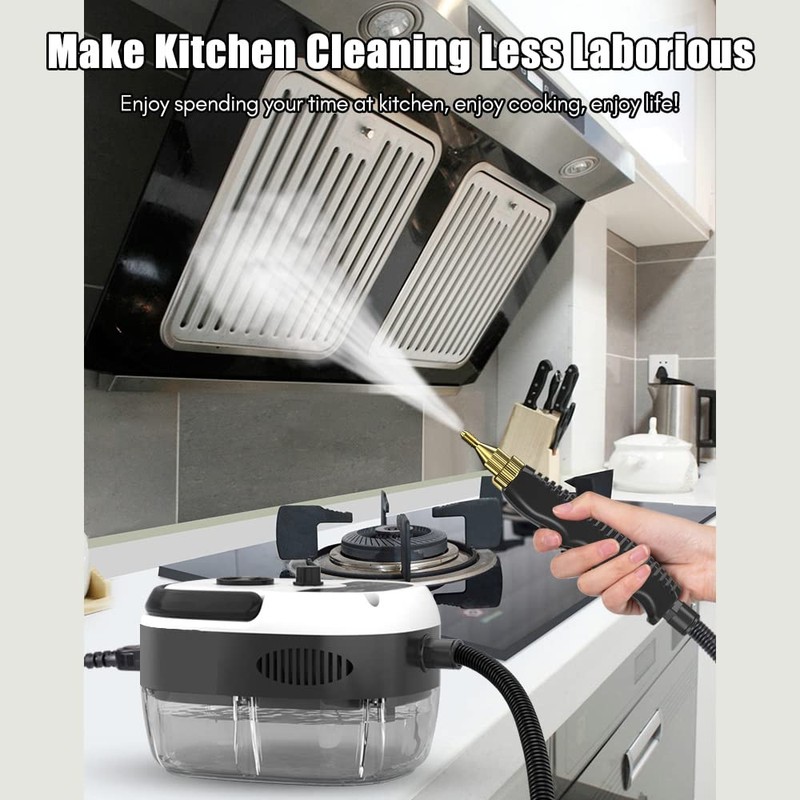 1500W Portable Handheld Steam Cleaner, High Temperature Pressurized Steam Cleaning