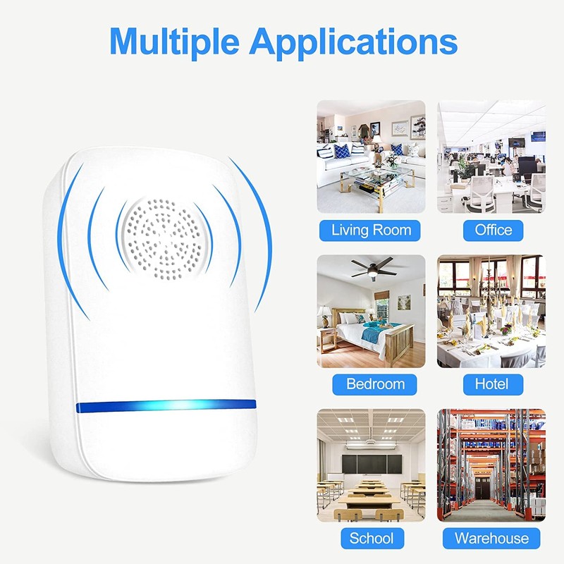 Ultrasonic Pest Repeller Indoor 6 Pcs, Electronic Pest Mouse Repellent