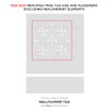 WallFlower Tile Stencil - Geometric Floral Pattern for Stenciling Floors