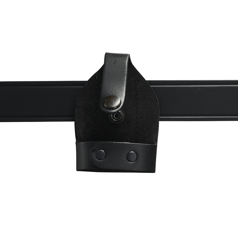 Shield Wallets Bikini Open Top Handcuff Case Black Leather with