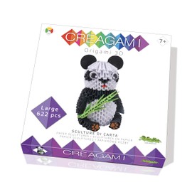 Creagami 3178734 Origami 3D Paper Sculpture Panda, Craft Set for Adults and Children from 7 Years, 622 Pieces