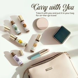 Essential Oil Roll On Gift Set, SNOWSEN Aromatherapy Essential Oils Sets for Skin, Relaxation Gifts for Women & Men, Lavender, Peppermint, Frankincense, Eucalyptus, Lemon, Myrrh Scented Oils for Skin