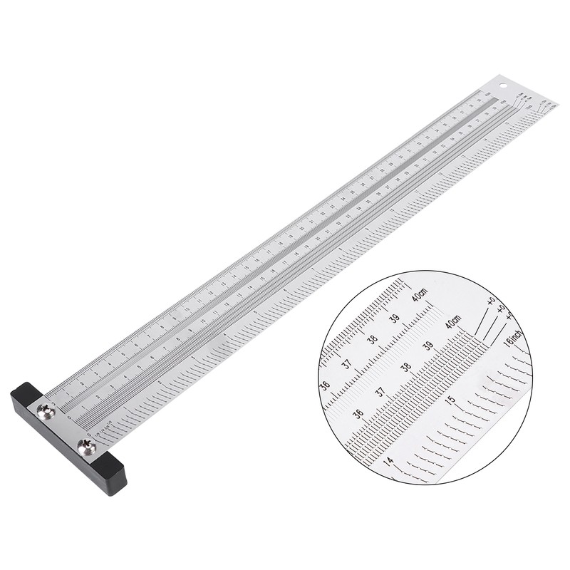 Ultra Precision Marking Ruler Stainless Steel Woodworking Scribing Ruler Gauging