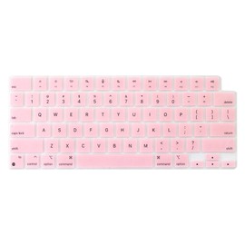 Keyboard Cover Skin Compatible for MacBook Air 15 M2 A2941, MacBook Air 13 M2 A2681, MacBook Pro 14 inch A2442 A2779 A2918 A2992 M1 M2 M3 & MacBook Pro 16 inch A2485 A2780 A2991 M1 M2 M3 (Light Pink)