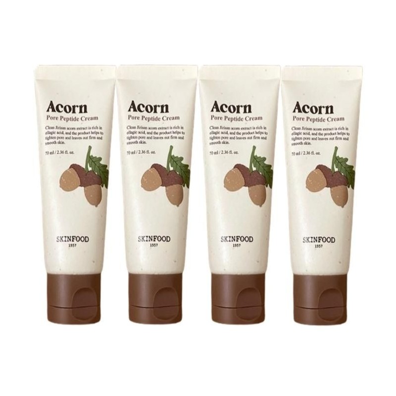 SKINFOOD Acorn Pore Peptide Cream 70ml 4pcs / 스킨푸드 에이콘