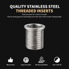 SENNMONN Thread Repair Inserts M10x1.25x14mm Insert Qty 10 Stainless Steel