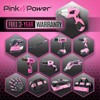 Pink Power Cordless Screwdriver Set - 3.6V Electric Screwdriver Rechargeable