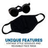 Cyber goth punk face mask Steampunk goggles glasses costume cosplay