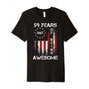 59 Year of Being 1967 Awesome Birthday American Us Flag Premium T-Shirt