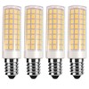 VOKWAK 4-Pack E14 LED Bulbs, Warm White 3000K, 8W (80W