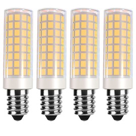 VOKWAK 4-Pack E14 LED Bulbs, Warm White 3000K, 8W (80W Equivalent), 800LM, 360 Beam Angle, E14 Base, Indoor Use