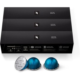 Nespresso Capsules Vertuo Dark Roast Coffee, 30-Count Coffee Pods, Brews 7.8oz