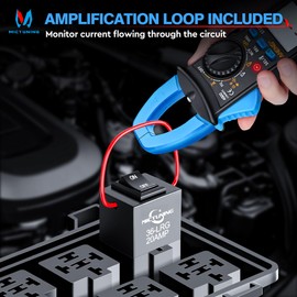 MICTUNING 9038A Relay Bypass Switch Kit with Amp Loop, Diagnostic Scan Tool Fuel Pump Relay Bypass Master Switch Set