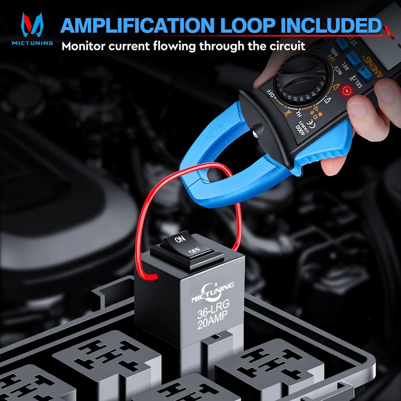 MICTUNING 9038A Relay Bypass Switch Kit with Amp Loop, Diagnostic