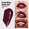 Revlon Liquid Lipstick, ColorStay Satin Ink, 035 Reigning Red, 0.17