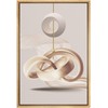 SIGNFORD Framed Canvas Print Wall Art White 3D Sphere Surreal