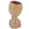 Funny Face Planter Pot Girl Head Planter Innovative Decorate Resin