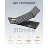 Artciety Foldable Bluetooth Keyboard, Wireless Portable Keyboard with Larger Touchpad,