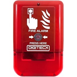 DIGITECK Plug&Play Site Alert Battery Operated Interlinkable Fire Alarm System LED Strobe Siren Horn Sound Weatherproof Outdoor Indoor
