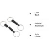 YangLand 2Pcs/Set Quick Release Keychain Pull-Apart Removable Keyring with Two