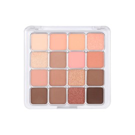 Erinde Paleta de Sombras de Ojos de 16 Colores, Paleta de Sombras de Ojos Mate y Nacarada, Sombra de Ojos Ultra Difuminable y Altamente Pigmentada, Nude Natural, Mezclable, 01#