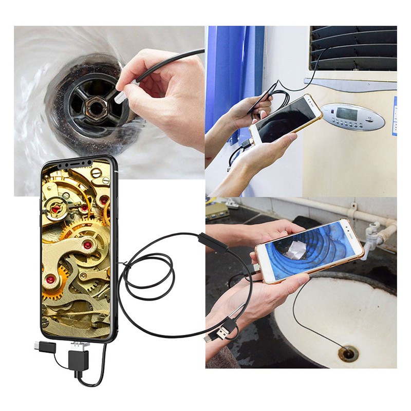 3 in 1 for Android TypeC Mobile Phone 3.9mm Lens