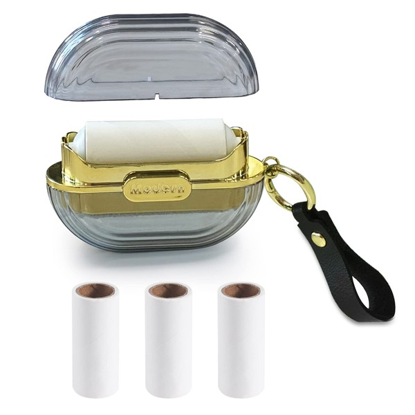 Modixun Double-sided Travel Portable Lint Roller with Hand Strap, Reusable