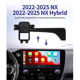Masergogo Car Phone Holder for 2022-2025 Lexus NX/NX Hybrid, 360° Rotation, 14 inch Screen Fixed Clip, Auto Accessories Navigation Bracket, Interior Decoration Mobile Phone Mount