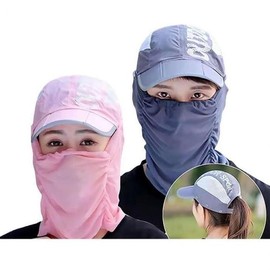 JU Outdoor Mesh Cover Hat Set Face Sunshade Hiking Jogging / JU 아웃도어 메쉬커버모자세트 얼굴 햇빛가리개 등산 조깅
