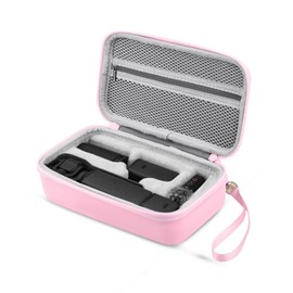YINGSHIJIANG Osmo Pocket 3 Case,Perfect Fit Portable PU Storage Pouch Bag for DJI Osmo Pocket 3 Creator Combo Accessories (Pink)