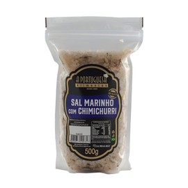 BR Corner | A Portuguesa Brazilian Seasoning Sea Salt with Chimichurri for BBQ 17.63oz | Tempero Sal Grosso Marinho com Chimichurri para Churrasco 500g
